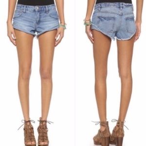 Free People x Revolve Irreplaceable Distressed Shorts